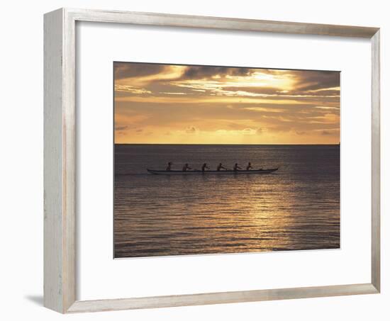 Clouds over the Sea During Sunset-null-Framed Photographic Print