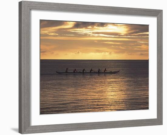 Clouds over the Sea During Sunset-null-Framed Photographic Print