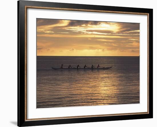 Clouds over the Sea During Sunset-null-Framed Photographic Print