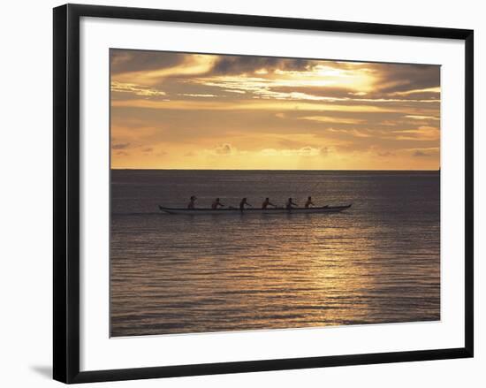 Clouds over the Sea During Sunset-null-Framed Photographic Print