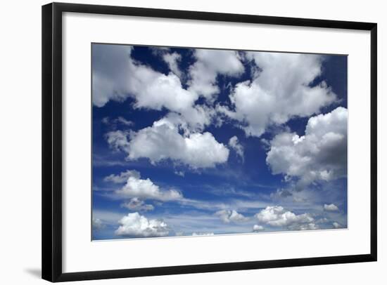 Clouds over Waikato, North Island, New Zealand-David Wall-Framed Photographic Print