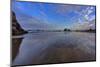 Clouds Reflect in Wet Sand at Sunrise at Bandon Beach, Bandon, Oregon-Chuck Haney-Mounted Photographic Print