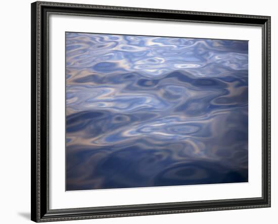 Clouds Reflected in Calm Water, Arctic, Polar Regions-Dominic Harcourt-webster-Framed Photographic Print