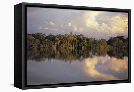 Clouds Reflected in the Sepik River, Papua New Guinea-Sybil Sassoon-Framed Premier Image Canvas