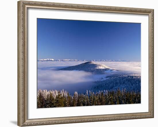 Clouds Settling Over Glacier-Richard Hamilton Smith-Framed Photographic Print