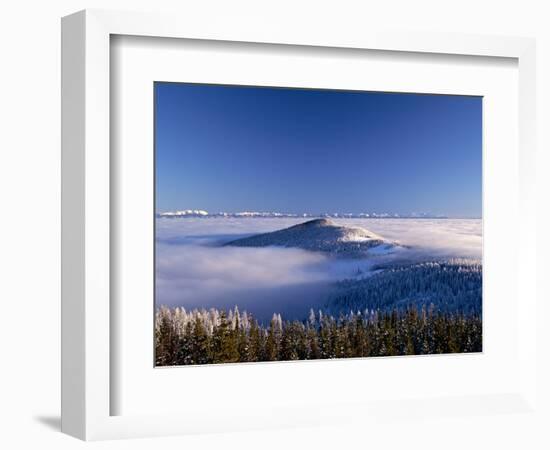 Clouds Settling Over Glacier-Richard Hamilton Smith-Framed Photographic Print