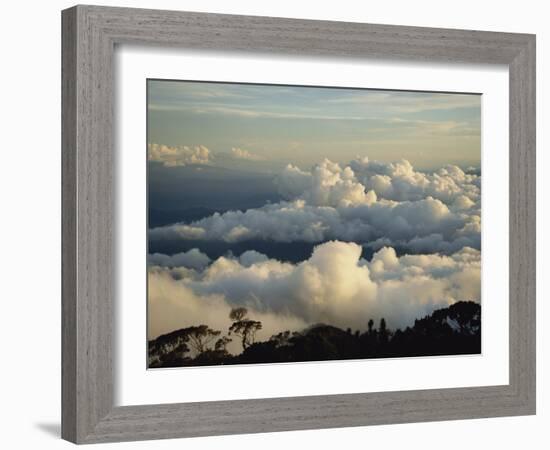 Cloudscape at Dusk from Mt. Kinabalu, Sabah, Malaysia, Borneo, Southeast Asia-Poole David-Framed Photographic Print