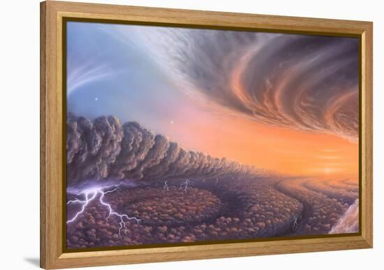 Cloudscape on Jupiter, Artwork-Richard Bizley-Framed Premier Image Canvas