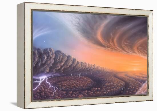 Cloudscape on Jupiter, Artwork-Richard Bizley-Framed Premier Image Canvas