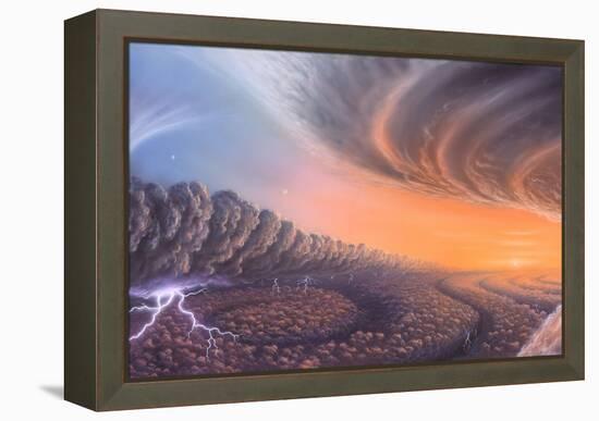 Cloudscape on Jupiter, Artwork-Richard Bizley-Framed Premier Image Canvas