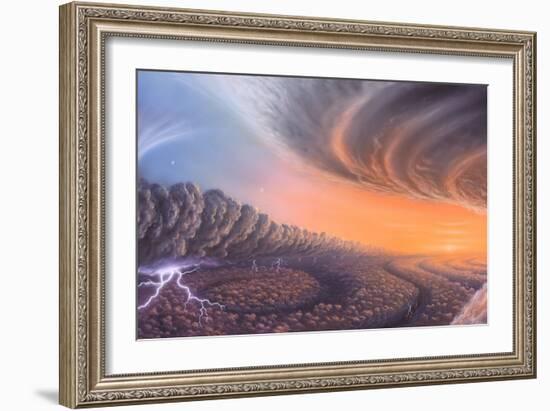 Cloudscape on Jupiter, Artwork-Richard Bizley-Framed Photographic Print