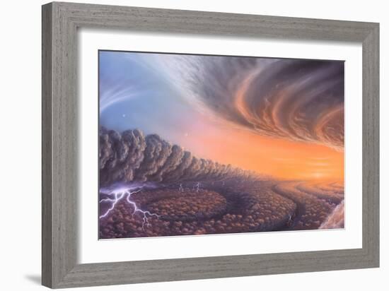 Cloudscape on Jupiter, Artwork-Richard Bizley-Framed Photographic Print