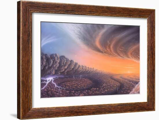 Cloudscape on Jupiter, Artwork-Richard Bizley-Framed Photographic Print