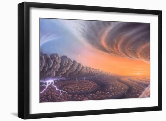 Cloudscape on Jupiter, Artwork-Richard Bizley-Framed Photographic Print