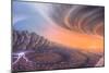 Cloudscape on Jupiter, Artwork-Richard Bizley-Mounted Photographic Print