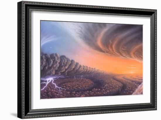 Cloudscape on Jupiter, Artwork-Richard Bizley-Framed Photographic Print
