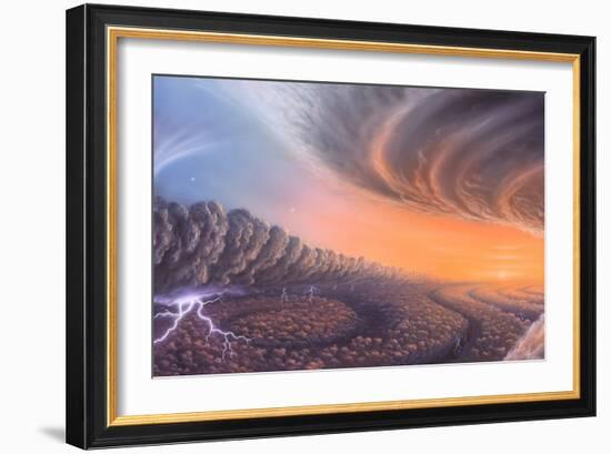 Cloudscape on Jupiter, Artwork-Richard Bizley-Framed Photographic Print