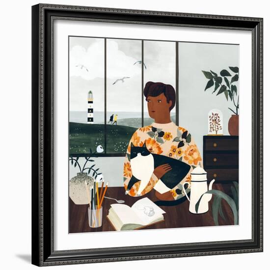 Cloudy Afternoon, 2019-Lea Le Pivert-Framed Giclee Print