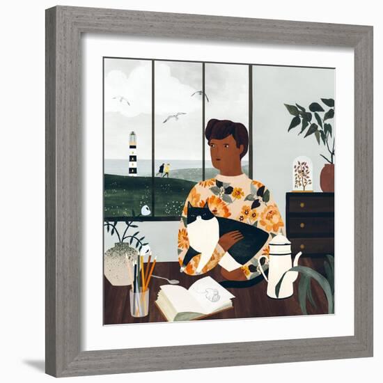 Cloudy Afternoon, 2019-Lea Le Pivert-Framed Giclee Print