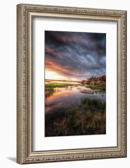 Cloudy Calm-Bob Larson-Framed Art Print