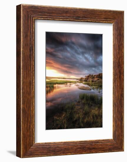 Cloudy Calm-Bob Larson-Framed Art Print