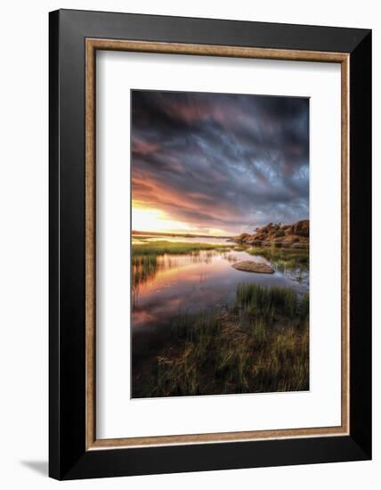 Cloudy Calm-Bob Larson-Framed Art Print