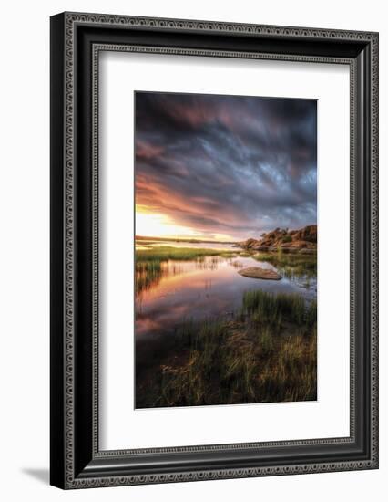 Cloudy Calm-Bob Larson-Framed Art Print