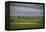 Cloudy day in the Flint Hills of Kansas-Michael Scheufler-Framed Premier Image Canvas