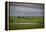 Cloudy day in the Flint Hills of Kansas-Michael Scheufler-Framed Premier Image Canvas