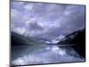 Cloudy Morning on Lake Crescent, Olympic National Park, Washington, USA-Inger Hogstrom-Mounted Photographic Print