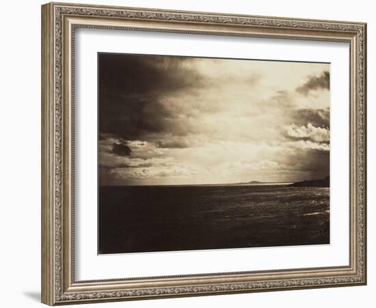 Cloudy Sky, Mediterranean Sea, 1857-Gustave Le Gray-Framed Photographic Print