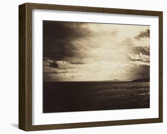 Cloudy Sky, Mediterranean Sea, 1857-Gustave Le Gray-Framed Photographic Print