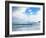 Cloudy Sky over Sea with Some Waves-Norbert Schaefer-Framed Photographic Print