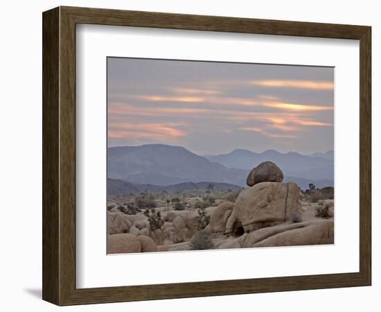 Cloudy Sunrise, Joshua Tree National Park, California, United States of America, North America-James Hager-Framed Photographic Print