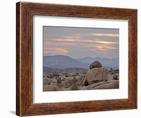 Cloudy Sunrise, Joshua Tree National Park, California, United States of America, North America-James Hager-Framed Photographic Print