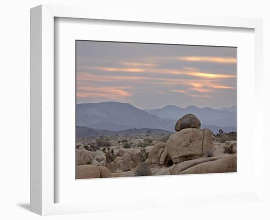 Cloudy Sunrise, Joshua Tree National Park, California, United States of America, North America-James Hager-Framed Photographic Print