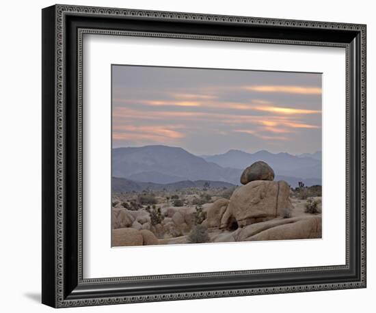 Cloudy Sunrise, Joshua Tree National Park, California, United States of America, North America-James Hager-Framed Photographic Print