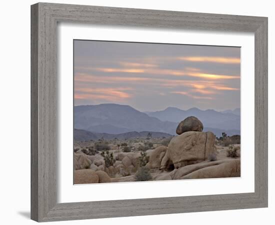 Cloudy Sunrise, Joshua Tree National Park, California, United States of America, North America-James Hager-Framed Photographic Print
