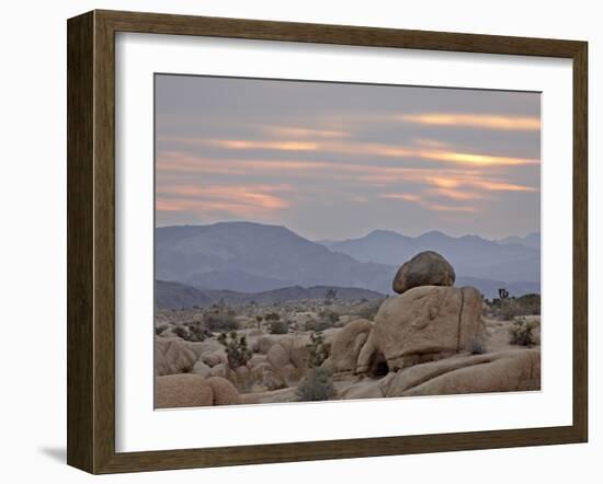 Cloudy Sunrise, Joshua Tree National Park, California, United States of America, North America-James Hager-Framed Photographic Print