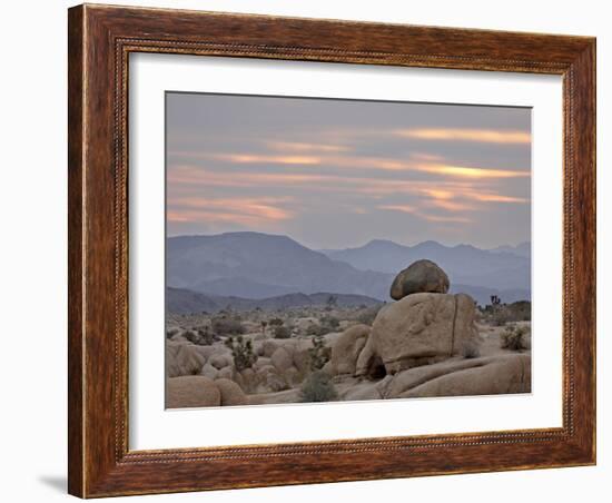 Cloudy Sunrise, Joshua Tree National Park, California, United States of America, North America-James Hager-Framed Photographic Print