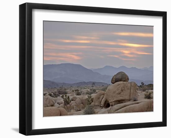 Cloudy Sunrise, Joshua Tree National Park, California, United States of America, North America-James Hager-Framed Photographic Print