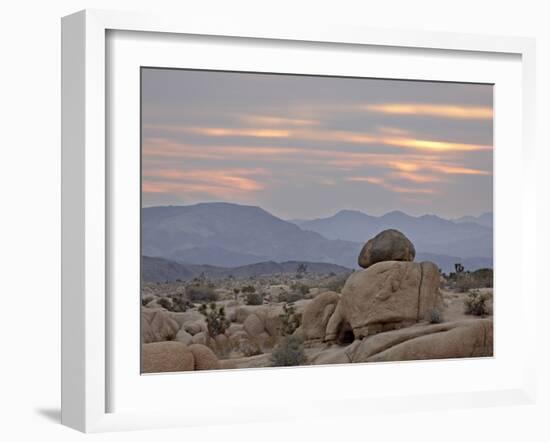 Cloudy Sunrise, Joshua Tree National Park, California, United States of America, North America-James Hager-Framed Photographic Print