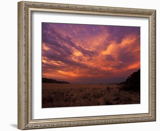 Cloudy Sunrise, Kaokoland, Namibia-Tony Heald-Framed Photographic Print