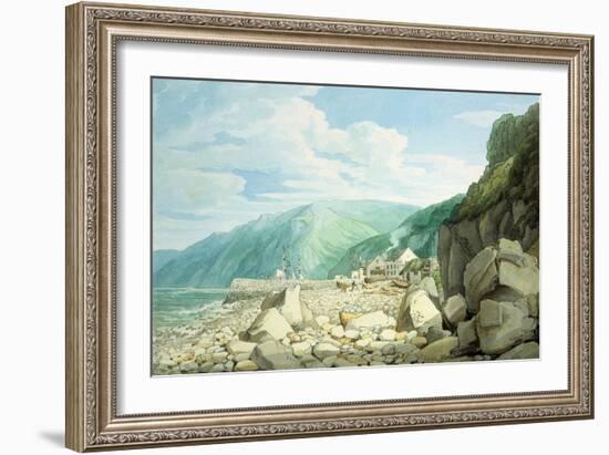 Clovelly, Devon-John White Abbott-Framed Giclee Print