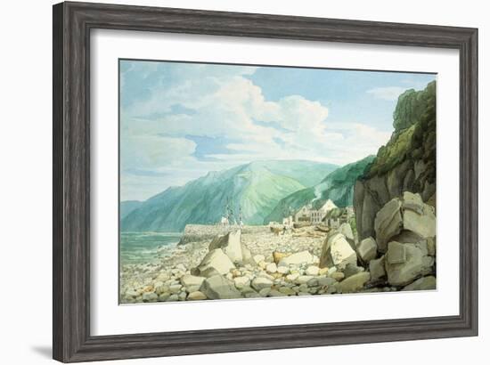 Clovelly, Devon-John White Abbott-Framed Giclee Print