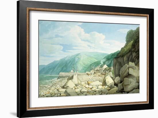 Clovelly, Devon-John White Abbott-Framed Giclee Print