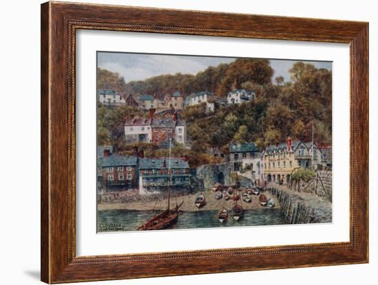 Clovelly from the Quay-Alfred Robert Quinton-Framed Giclee Print