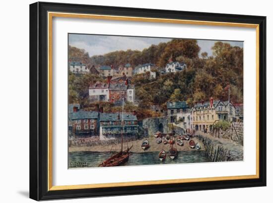 Clovelly from the Quay-Alfred Robert Quinton-Framed Giclee Print