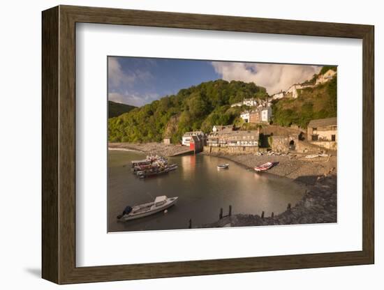 Clovelly harbour in early morning light, North Devon, UK-Ross Hoddinott-Framed Photographic Print