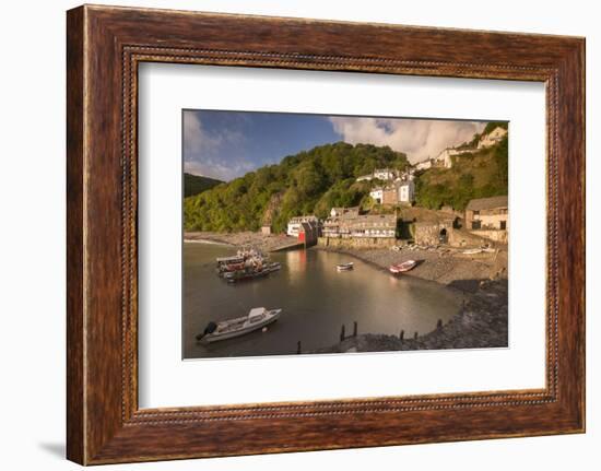 Clovelly harbour in early morning light, North Devon, UK-Ross Hoddinott-Framed Photographic Print